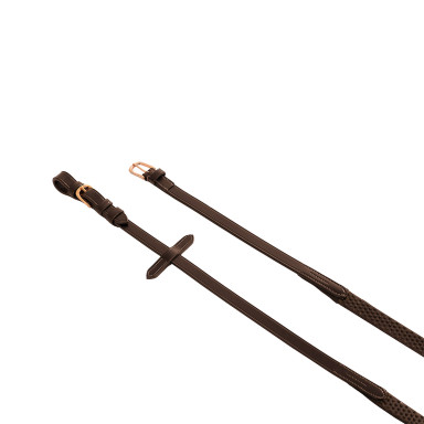 Darlogi din piele si cauciu  cu catarame rose gold Equestro 