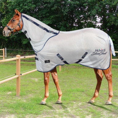 Horses Silver Sheet Fly Rug