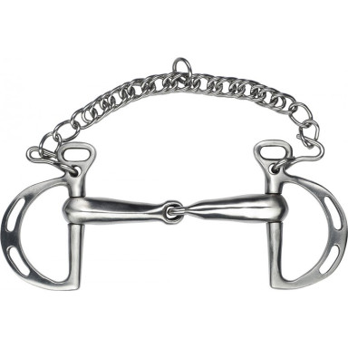 Feeling Satin Finish Stainless Steel Slotted Cheek Kimberwick
